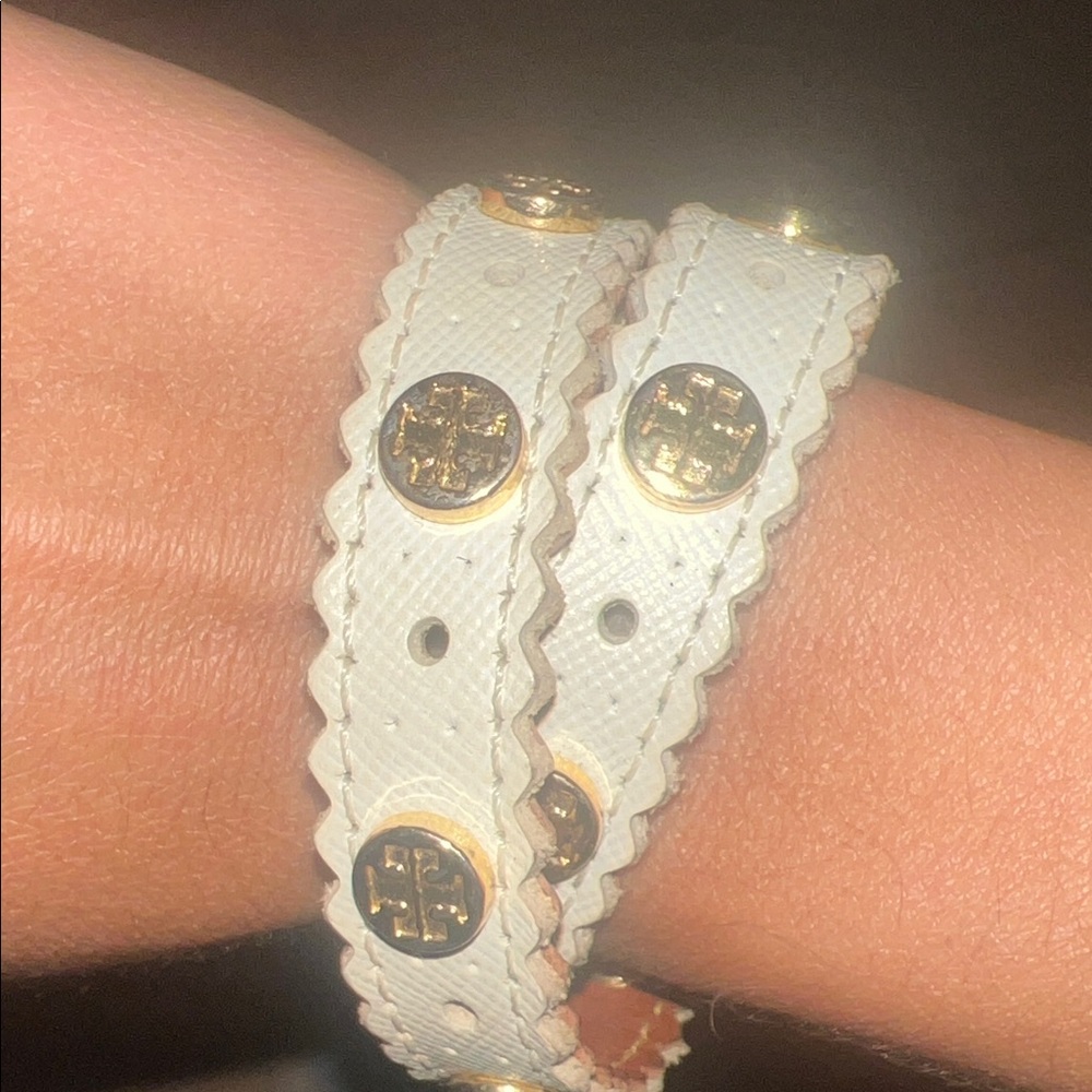 White and gold Tory Burch Bracelet